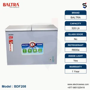 BALTRA CHEST FREEZER - HARDTOP - 320 LTR (BDF 208)