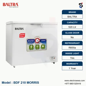 BALTRA CHEST FREEZER – HARDTOP – 520 LTR (BDF 210 MORRIS)