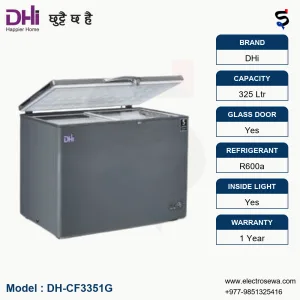 DHi CHEST FREEZER – HARDTOP – 325LTR (DH-CF3351G)