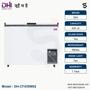 DHi CHEST FREEZER – HARDTOP – 425LTR (DH-CF435W02)