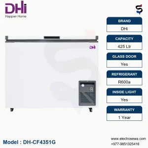 DHi CHEST FREEZER – HARDTOP – 425LTR