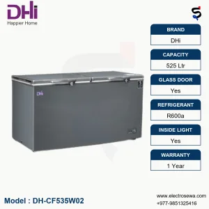 DHi CHEST FREEZER – HARDTOP – 525LTR (DH-CF535W02)