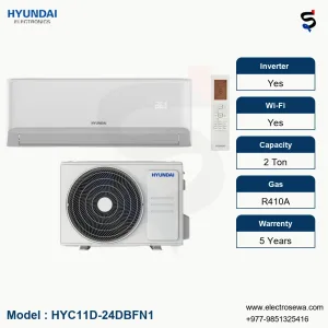 HYUNDAI AC - 2.0 Ton Wall Mount - Inverter (HYC11D-24DBFN1)