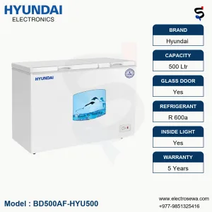 HYUNDAI Chest Freezer - 500 Ltr. Hard Top (BD500AF-HYU500)