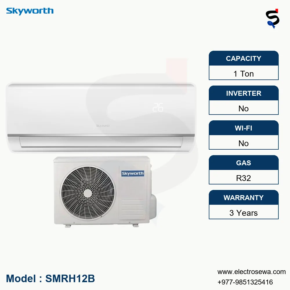 SKYWORTH-AC-%E2%80%93-1-ton-WALL-MOUNT-%E2%80%93-Non-Inverter-Air-Conditioner-SMRH12B_Electrosewa.webp