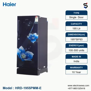 Haier Refrigerator ,195 Ltr Single Door refrigerator,HRD-1955PMM-E