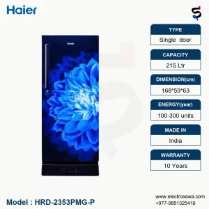 Haier Refrigerator – 215 Ltr Single Door (HRD-2353PMG-P)
