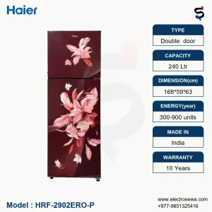 haier refrigerator 240 ltr, double door