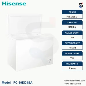 HISENSE Chest Freezer-310 Ltr Hard Top(FC-39DD4SA)