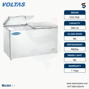 VOLTAS 390 Ltr Chest Freezer Hard Top Double Door
