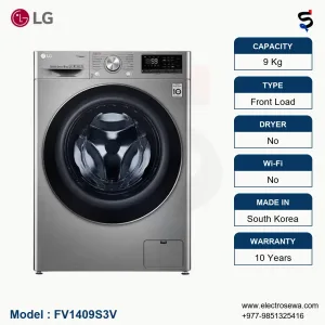 lg 9 kg washing machine, washing machine 9 kg, FV1409S3V