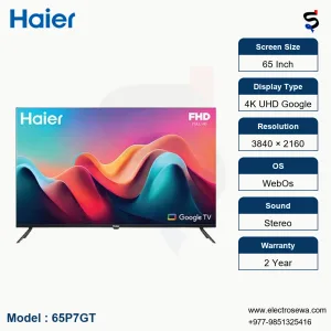 HAIER TV 65 Inch 4K UHD Google (65P7GT)