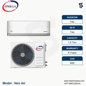 omega ac 1.5 Ton inverter, OMEGA AC – 1.5 Ton Wall Mounted – Inverter (NeoAir)