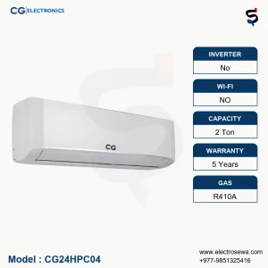 CG AC 2 Ton, CG AC – 2.0 Ton Wall Mounted – Non Inverter Split Type (CG24HPC04)