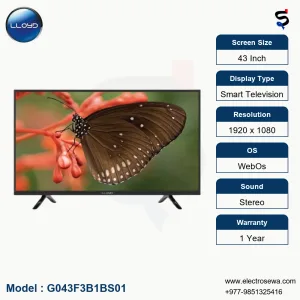 LLOYD TV – 43 Inch- Smart Television (G043F3B1BS01)