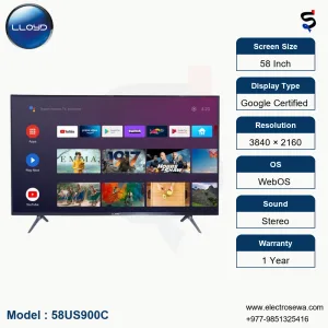 LLOYD TV – 58 Inch- Google Certified (58US900C)