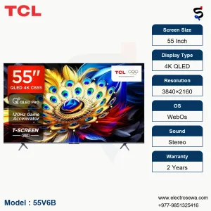 TCL TV - 55 Inch- 4K QLED