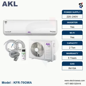AKL 2 Ton Wall Split Inverter type with Wi-Fi Air Conditioner (KFR-70GWA)