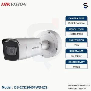 HIKVISION-8MP Motorized VF Bullet Camera (DS-2CD2645FWD-IZS)
