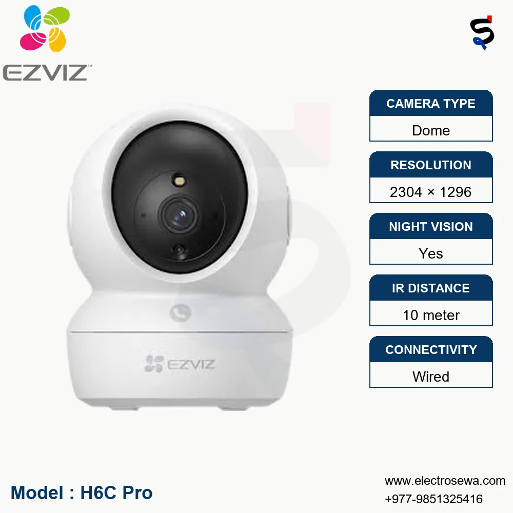 EZVIZ -3MP Smart Home Camera (H6C Pro)