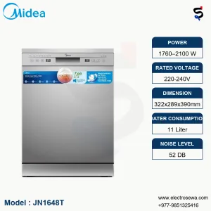 MIDEA DISH WASHER – (WQP12-5201F)